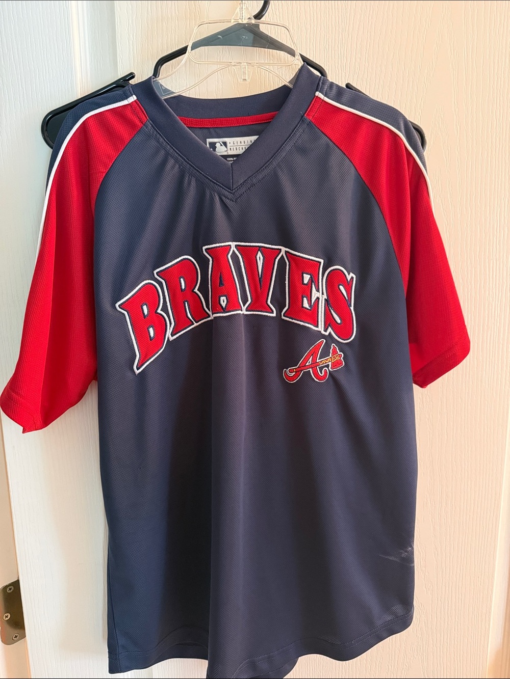 Atlanta Braves Kids Navy & Red Jersey Top